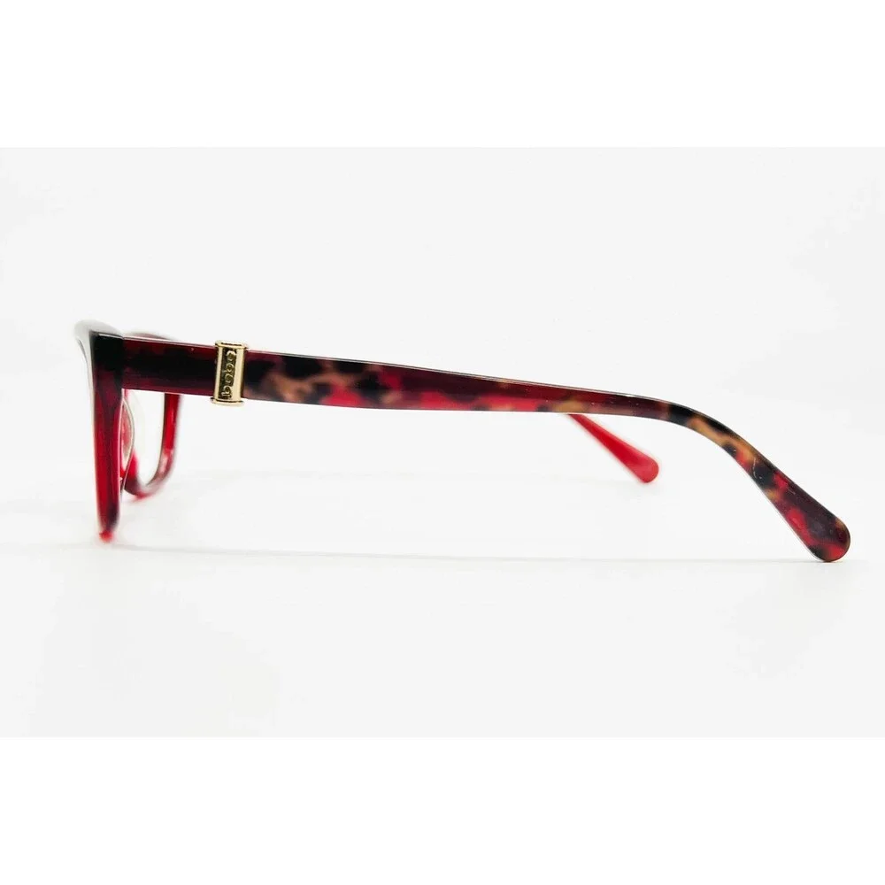 Bebe Eyeglasses Women Red Tortoise Shell Cat Eye BB5084 52-16-135